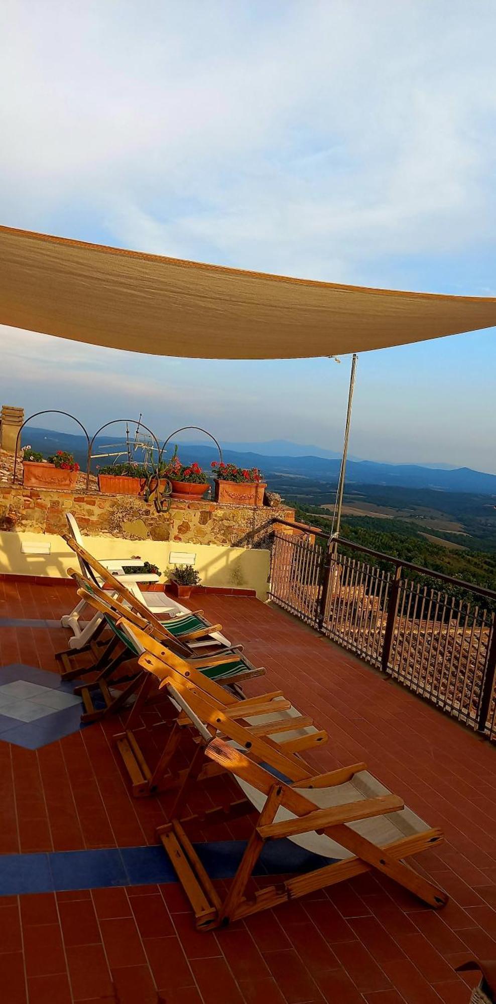 La Casa Del Gallo Radicondoli Bagian luar foto