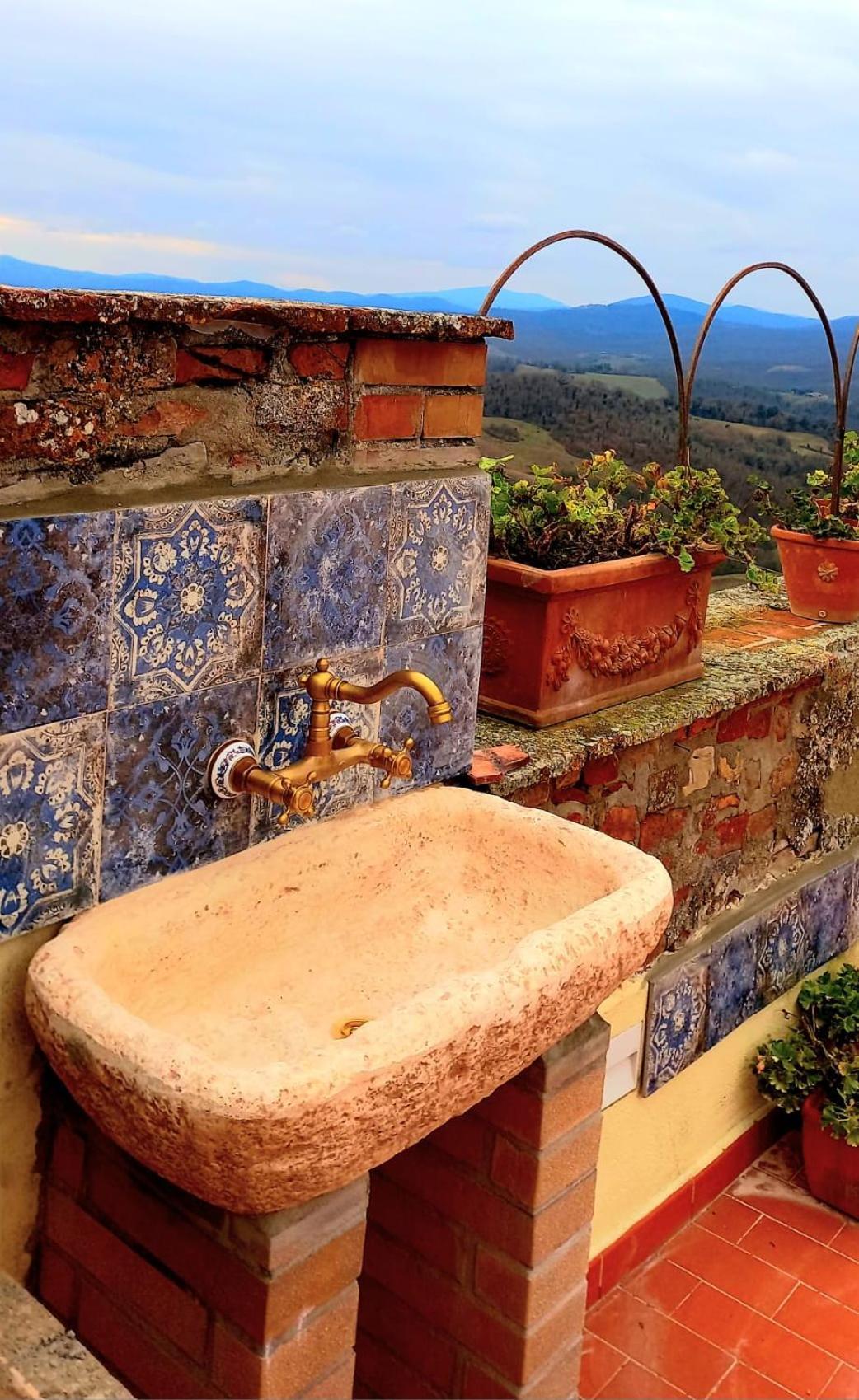 La Casa Del Gallo Radicondoli Bagian luar foto